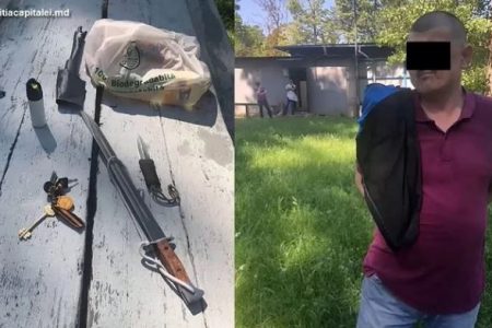 VIDEO// L-a înjunghiat, apoi a fugit acasă. Un bărbat, reținut pentru tentativă de omor