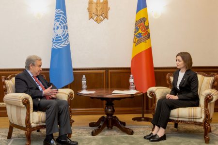 Maia Sandu s-a întâlnit totuși cu Secretarul General al ONU
