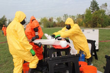 Un nou exercițiu tactic de teren, privind lichidarea unei situații cu caracter chimic, biologic, radiologic și nuclear, desfășurat de IGSU