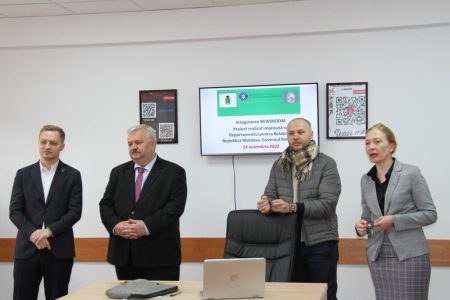 FOTO/ Newsroom – un nou centru media inovativ, inaugurat la USM cu suportul DRRM