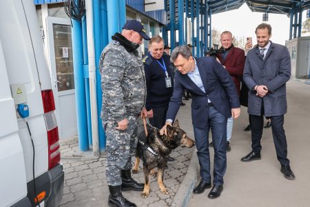 Dorin Recean a inspectat punctul de trecere a frontierei moldo-ucrainene Criva – Mămăliga