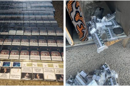 VIDEO/ Autocar ticsit cu țigări, reținut la postul vamal Leușeni
