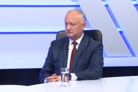 VIDEO/ Igor Dodon spune că „a susținut România la acest campionat European”