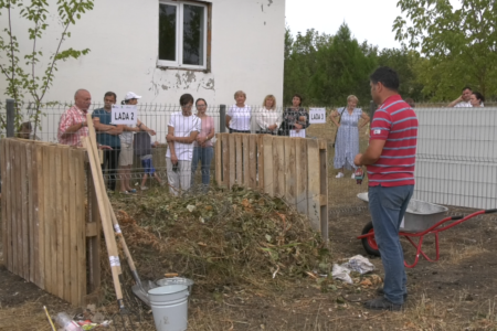 VIDEO/ În satul Volintiri din raionul Ștefan Vodă au fost amenajate spații publice de compostare