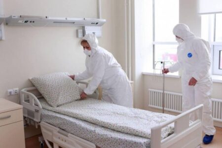 Secția pentru pacienții infectați cu virusul COVID-19 de la Spitalul Clinic Municipal de Ftiziopneumologie este aproape plină