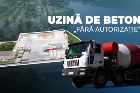VIDEO/ O uzină de beton din orașul Edineț activează fără autorizație. „El nu are dreptul să facă aici beton, nu are dreptul să ne facă viața mizerabilă”