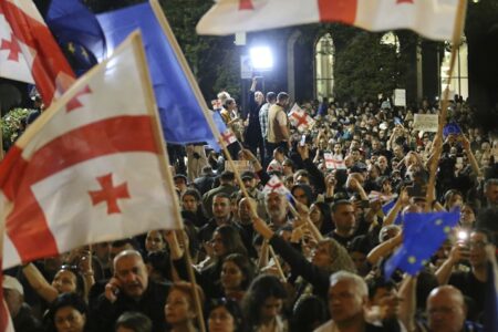 Continuă protestele în Georgia. Manifestant: „Astăzi, în Georgia este o dictatură”