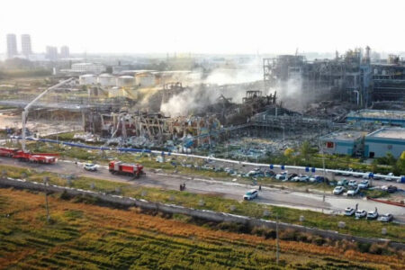 Explozie puternică la o uzină din China. Au murit cel puțin cinci persoane